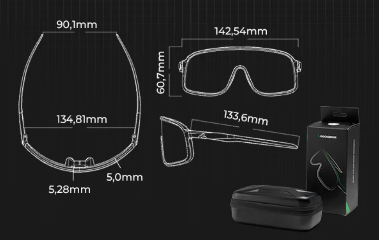 Lunettes cyclisme photochromiques - Protection UV400 - Rockbros